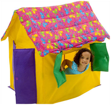Butterfly Fun Roof Cottage-butterfly, cottage, play, house, tent