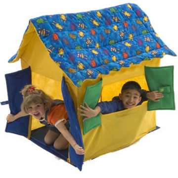 Froggy Fun Roof Kids Cottage-frog, kids, cottage, play, house, tent