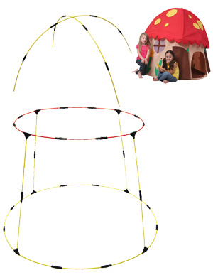 Mushroom Hut Replacement Poles